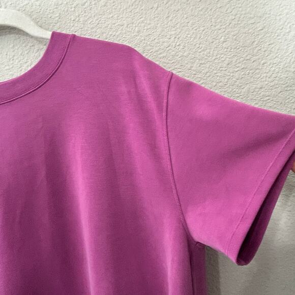 Lululemon All Yours Softstreme T-Shirt Dress Vivid Plum Size Large 12 Athleisure - Picture 7 of 10